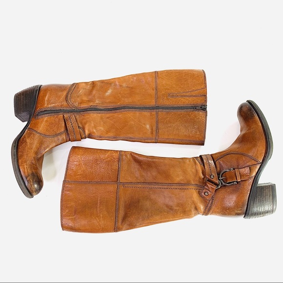 Clarks Shoes - Clark’s Knee High Boot Brown Leather Size 6.5 M